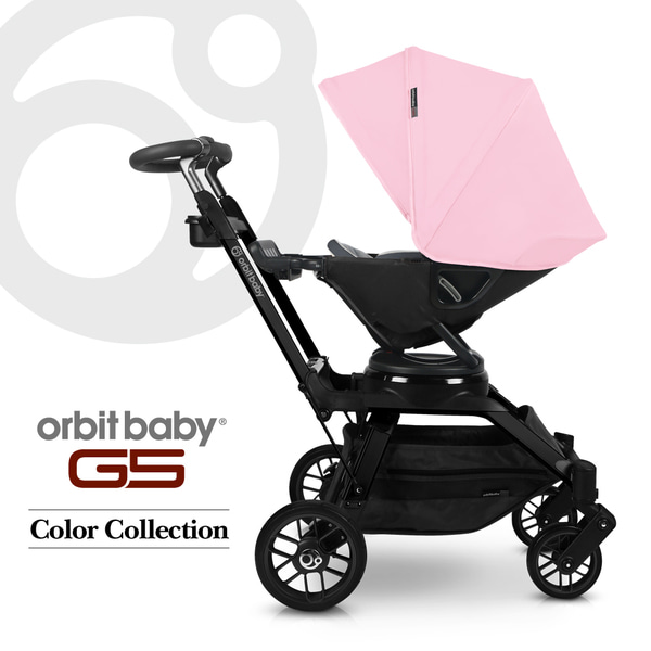 [오르빗][추가 핑크선쉐이드 증정] G5 디럭스 아기 신생아 명품 유모차 - 블랙 (블랙프레임 / 선쉐이드 색상선택)