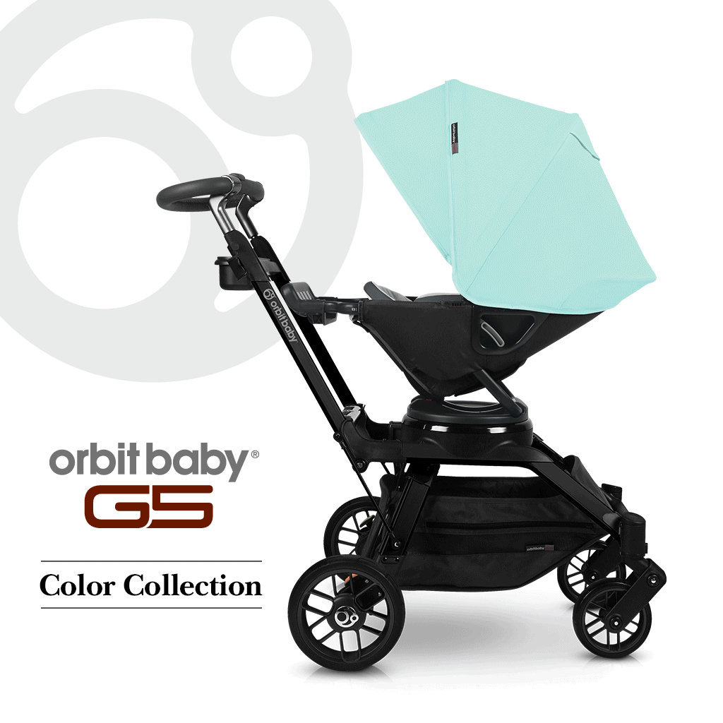 [오르빗 20주년] G5 디럭스 아기 신생아 명품 유모차 - 블랙 (블랙프레임 / 선쉐이드 색상선택)